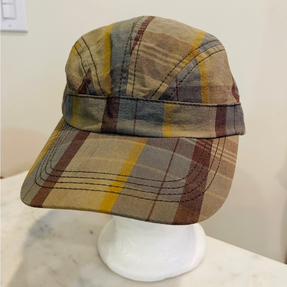 Arturo Calle ACTITUD Madras Look Plaid Cap Hat
